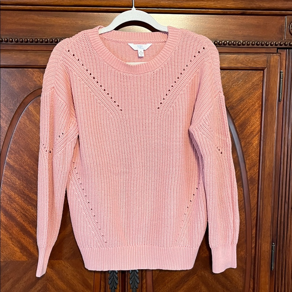 Time and Tru Pink Knit Sweater